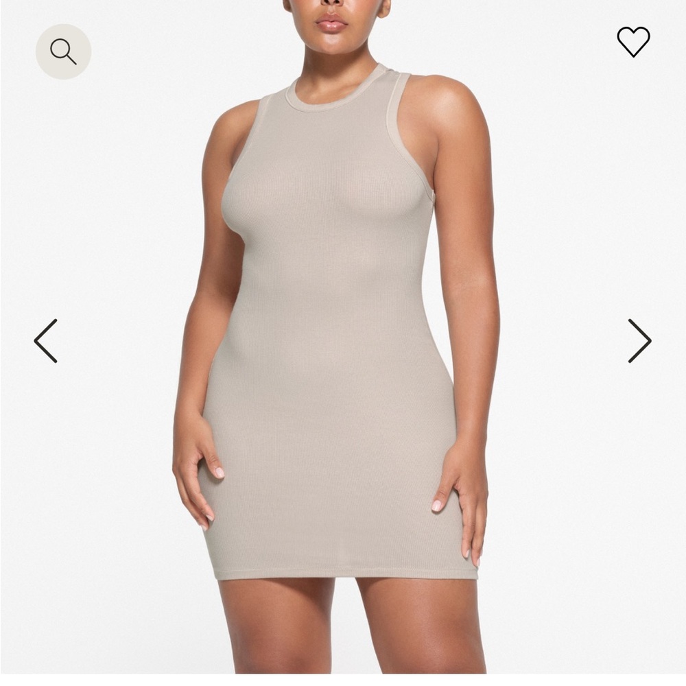 SKIMS Beige Sleeveless Dress